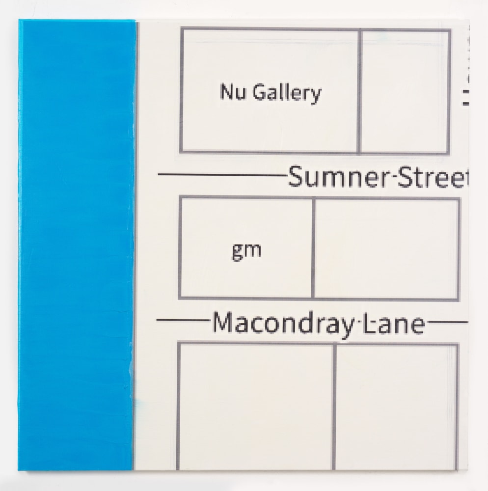 Simon Denny, Metaverse Landscape 13: Voxels 3 Sumner Street, 2023