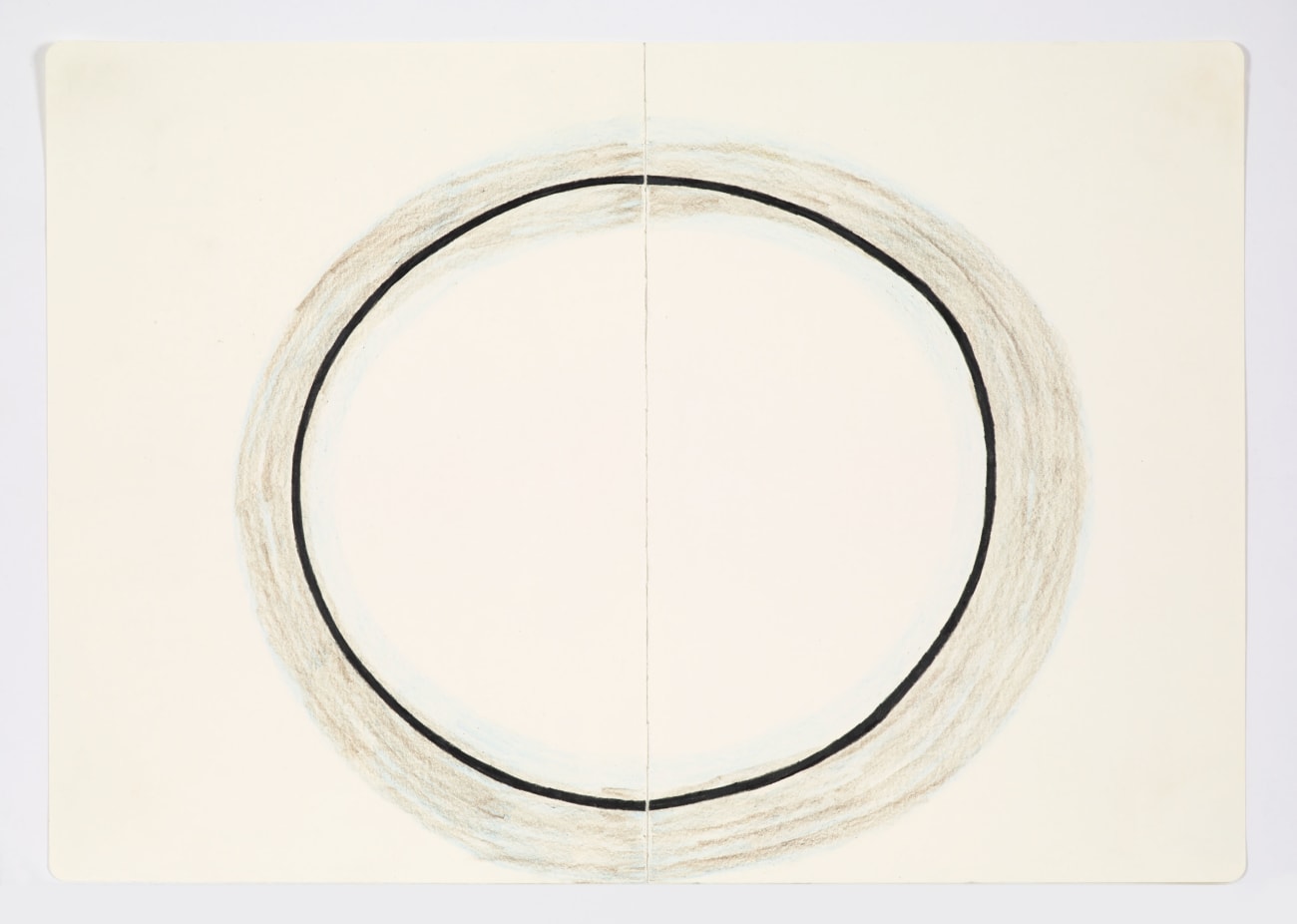 Jessica Dickinson, drain/residue-of-time/became known (notebook drawing for From: This #1), 2020