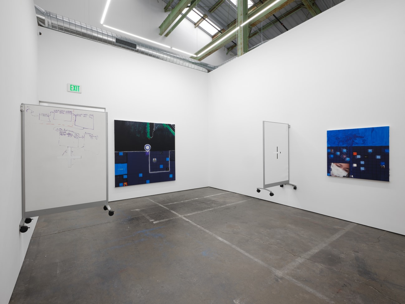 Simon Denny, Metaverse Landscape 22: The Sandbox Land (-71, -159), 2023