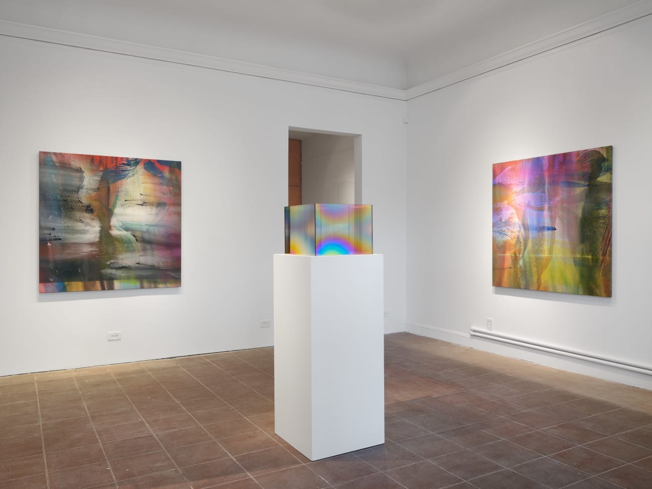 Larry Bell, UNTITLED COATED SS (Mist), 2020