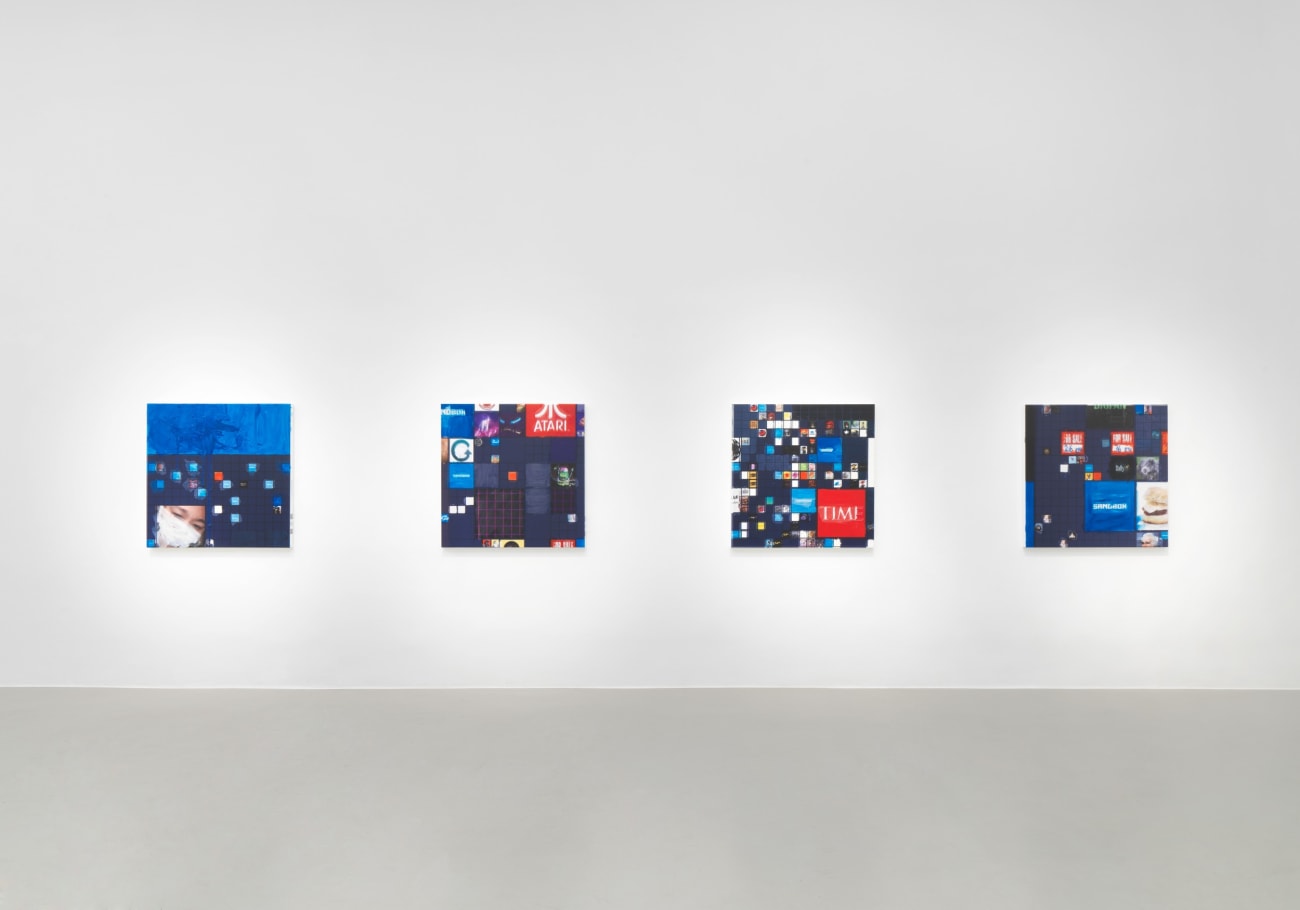 Simon Denny, Metaverse Landscape 22: The Sandbox Land (-71, -159), 2023