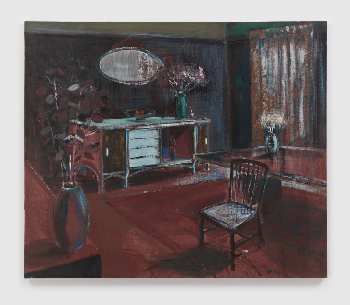 Merlin James, Interior With Dried Flowers, 1990