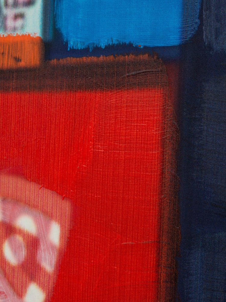 Simon Denny, Metaverse Landscape 26: The Sandbox Land (-179, 37), 2023