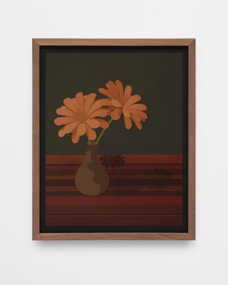 Laeh Glenn, Gerbera (Striped Table), 2023