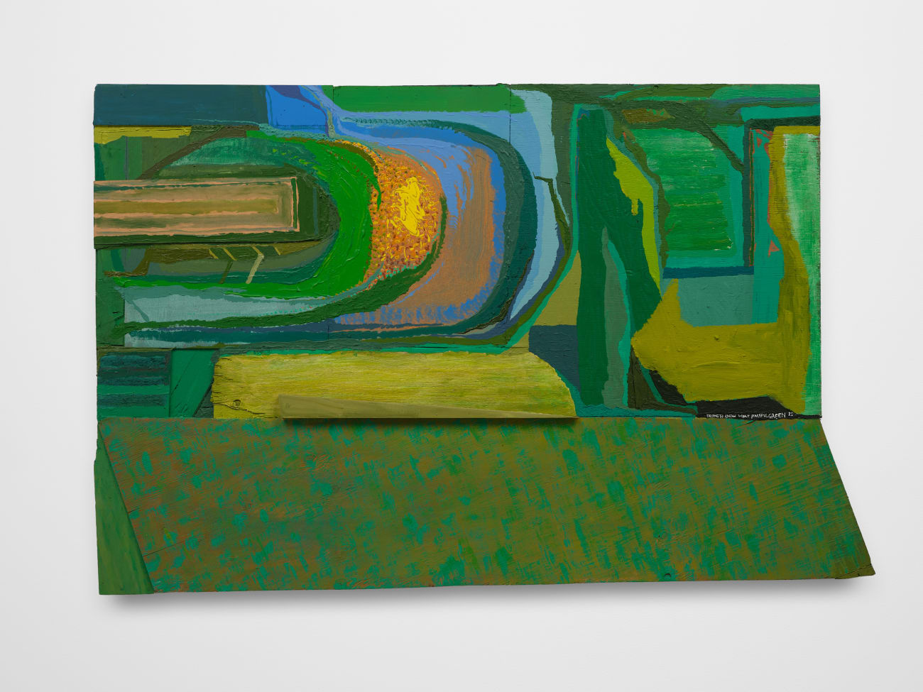 Chris Johanson, Trying To Know What Peaceful Green Is, 2013