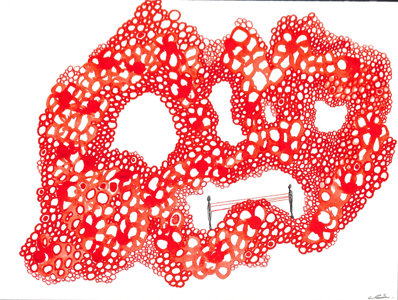 Chiharu Shiota, Connected to the Universe (5), 2023