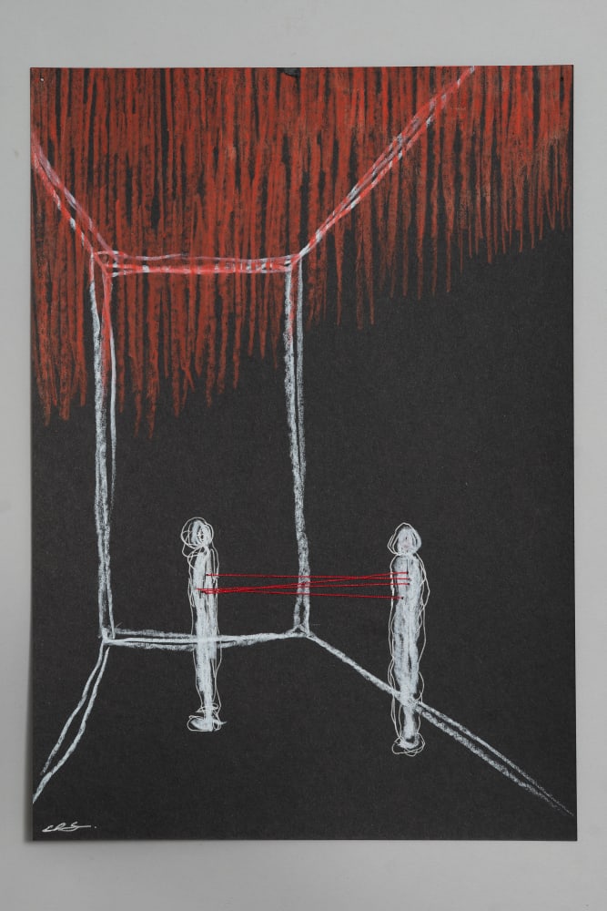 Chiharu Shiota, Drawing for Idomeneo (15), 2023