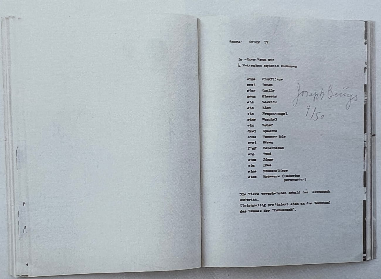 Joseph Beuys, Joseph Beuys multiples collection