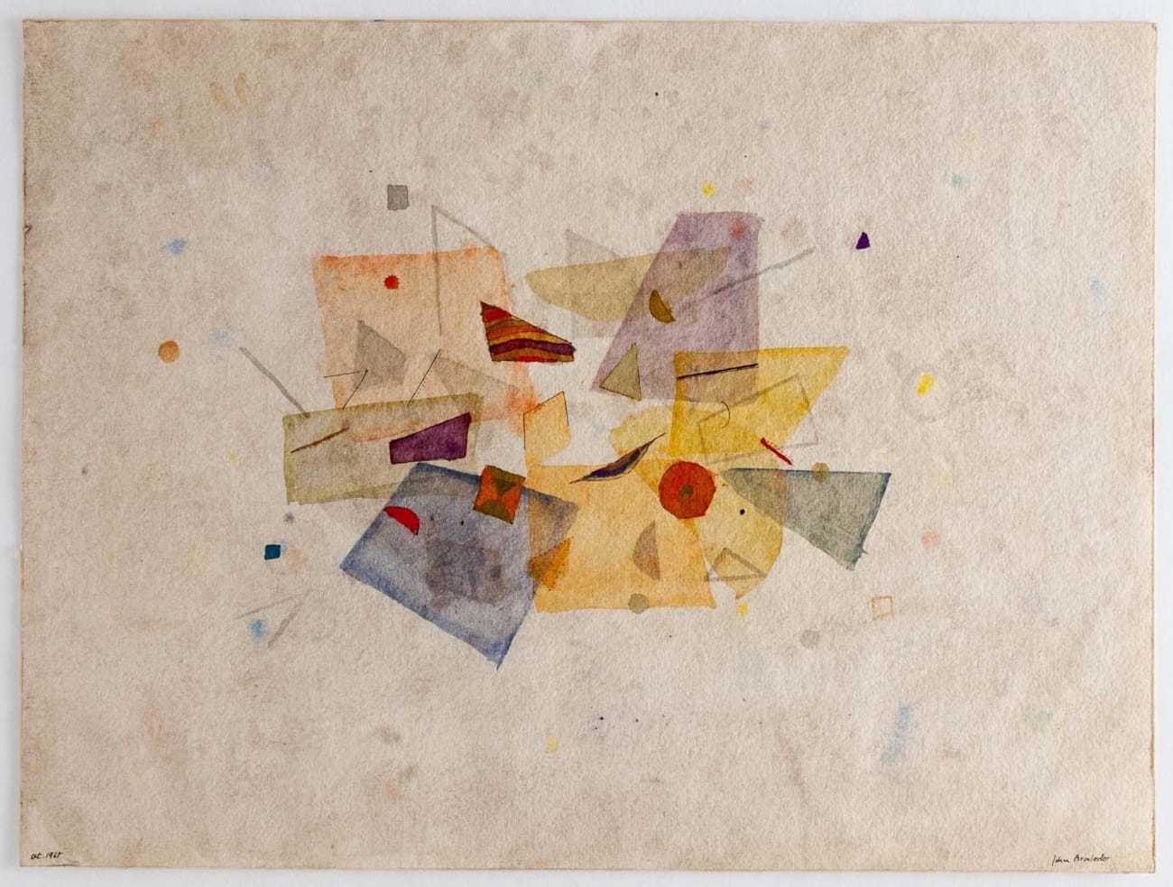 John Armleder, Sans titre, October 1967