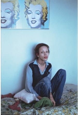 Nan Goldin, Roommate under Marilyn, Boston, 1973