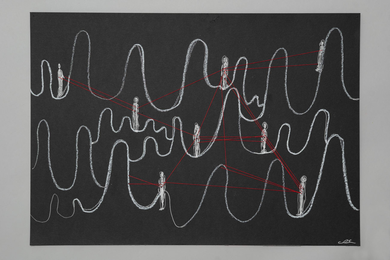 Chiharu Shiota, Drawing for Idomeneo (9), 2023