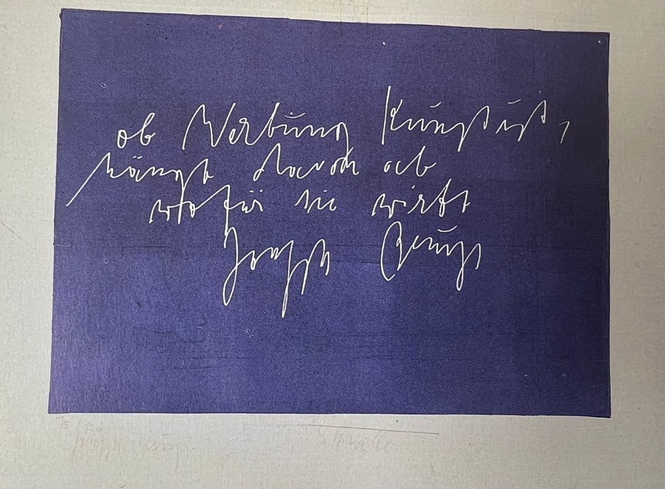 Joseph Beuys, Joseph Beuys multiples collection