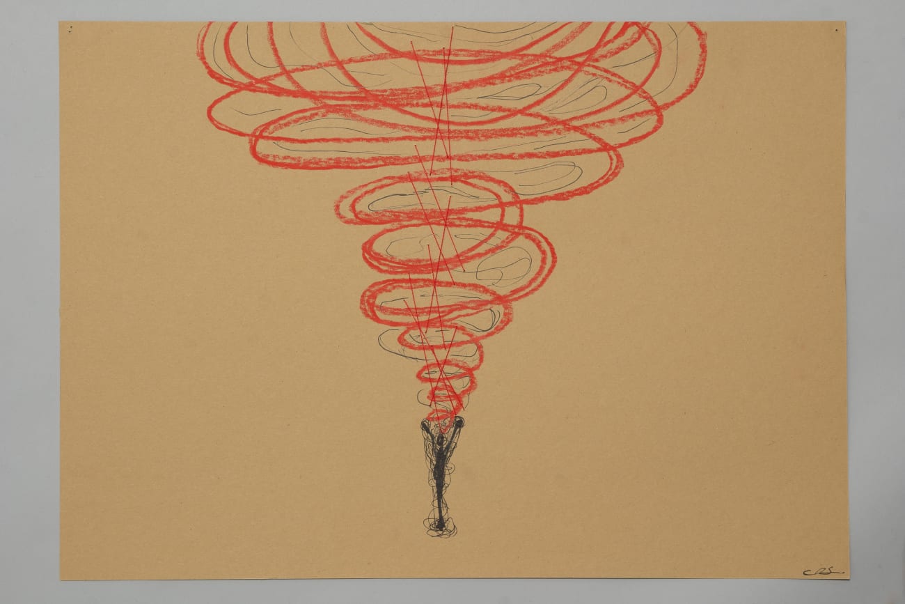 Chiharu Shiota, Drawing for Idomeneo (11), 2023