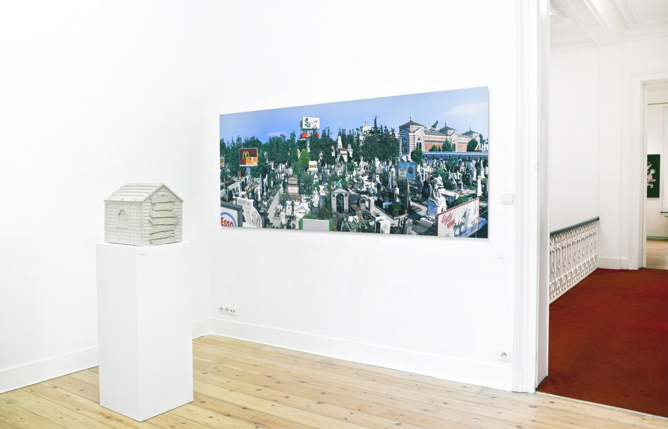 'Hoodoo Eternity': exhibition view / Aeroplastics @ Rue Blanche Str., 2012. / works by DOYLE & MALLINSON, Rober GLIGOROV