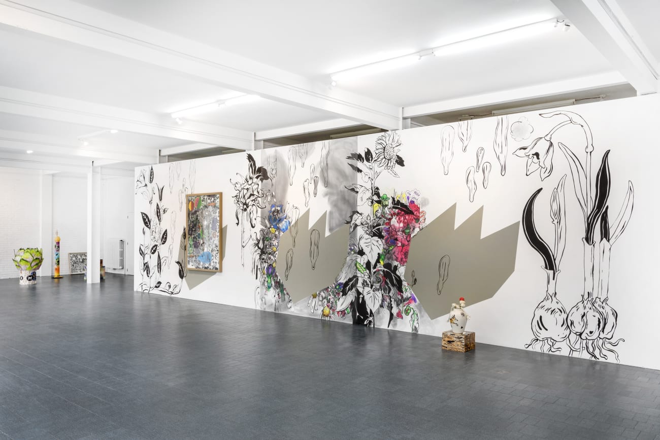 Installation view: Florentine & Alexandre LAMARCHE-OVIZE. 'Hyacinthe' Aeroplastics @ WASHINGTON186, Brussels, 2018.