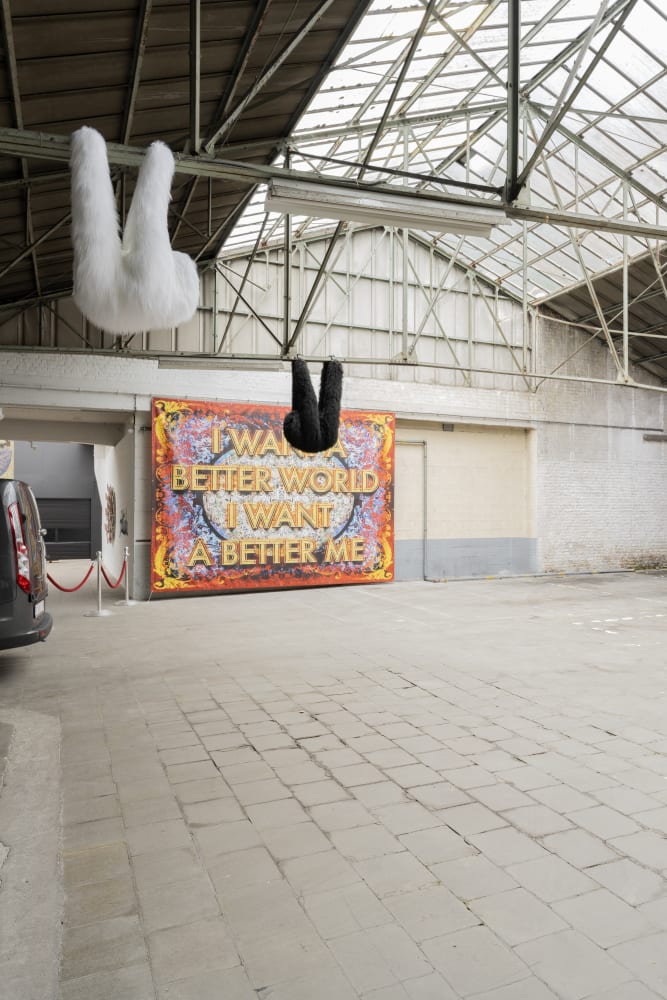 Come What May: installation view of the Atelier / Aeroplastics at 207VDK, 2021, Ph: © Aeroplastics / works by Elodie ANTOINE and Mark TITCHNER
