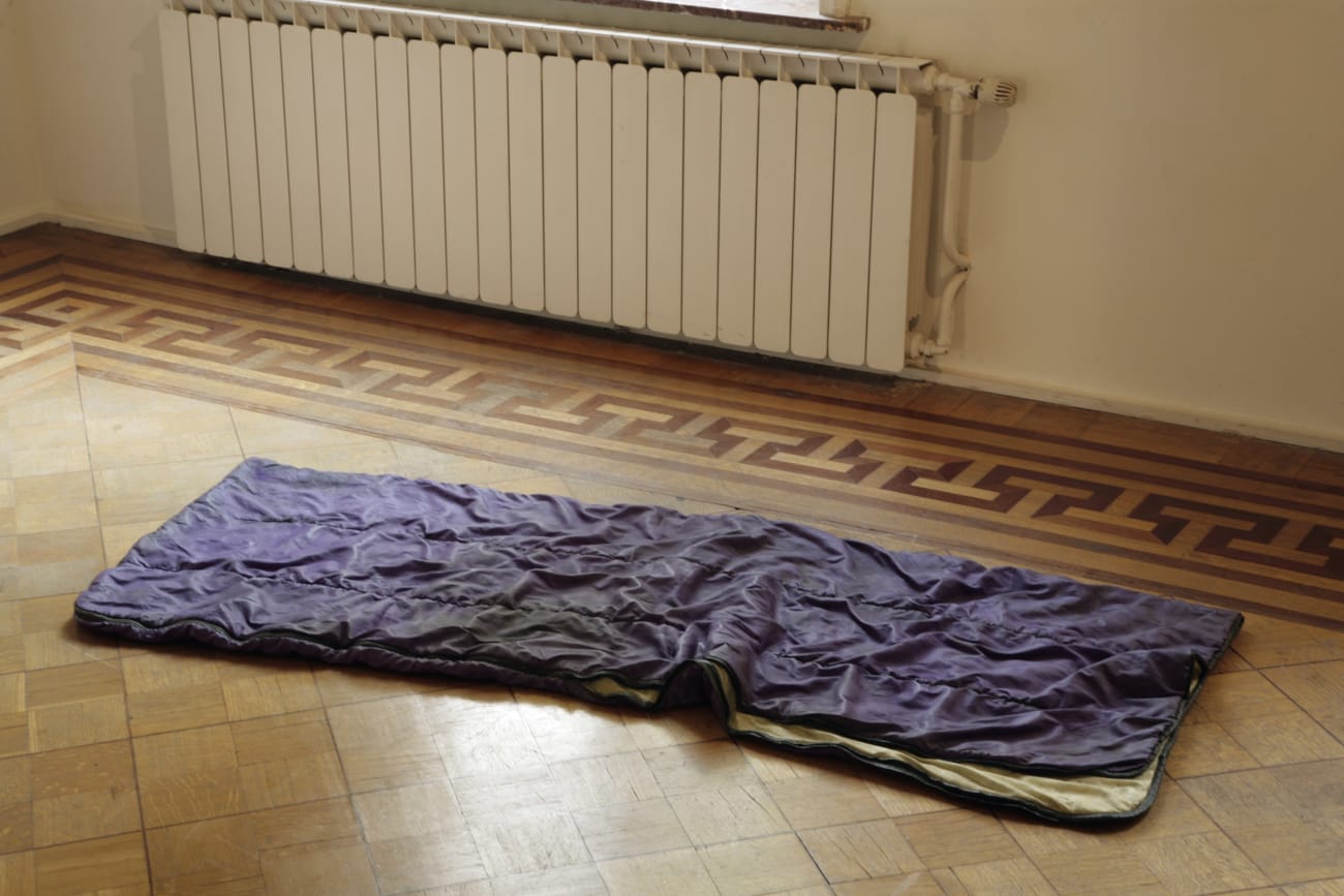 Gavin Turk' solo show, installation view at rue Blanche, 2008. ph: Vincent Everarts
