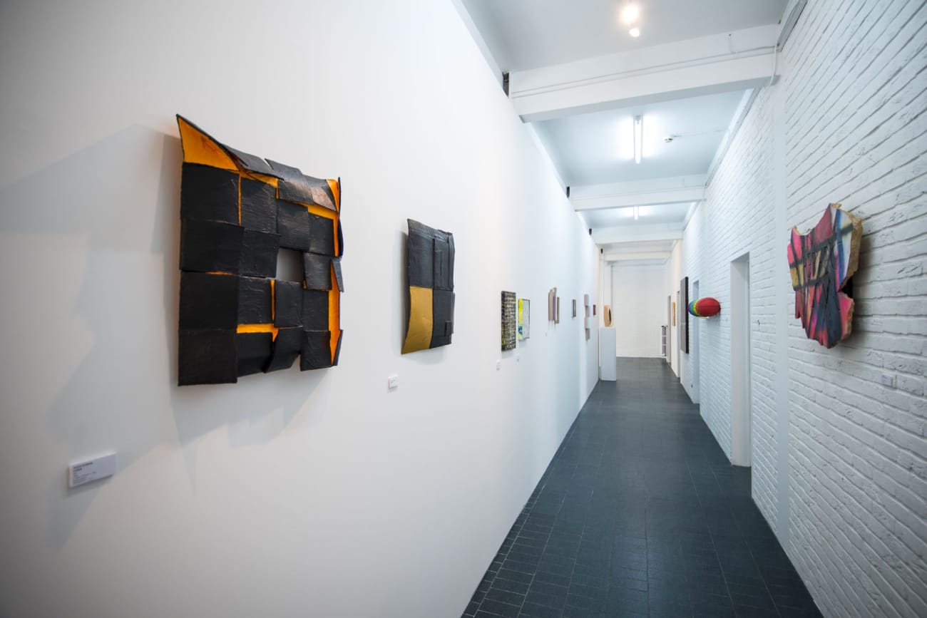 'Abstracted#1: exhibition view at Aeroplastics @ WASHINGTON186, Brussels, 2017