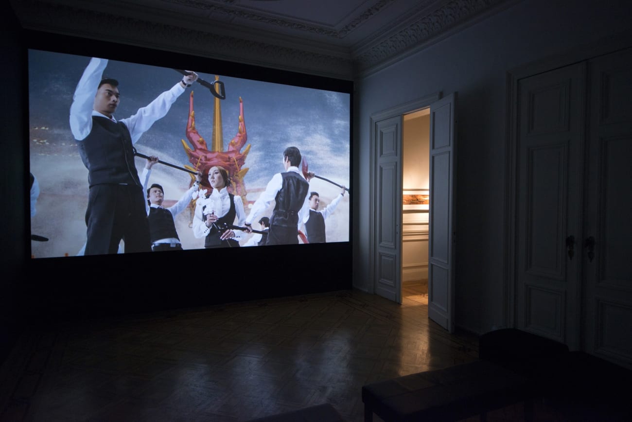 "AES+F 'The Trilogy Plus'": exhibition view Aeroplastics @ Rue Blanche, Brussels, 2015