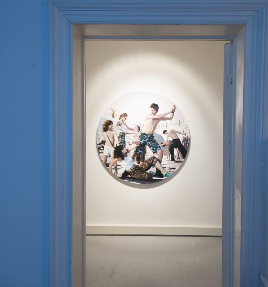 "AES+F 'The Trilogy Plus'": exhibition view Aeroplastics @ Rue Blanche, Brussels, 2015