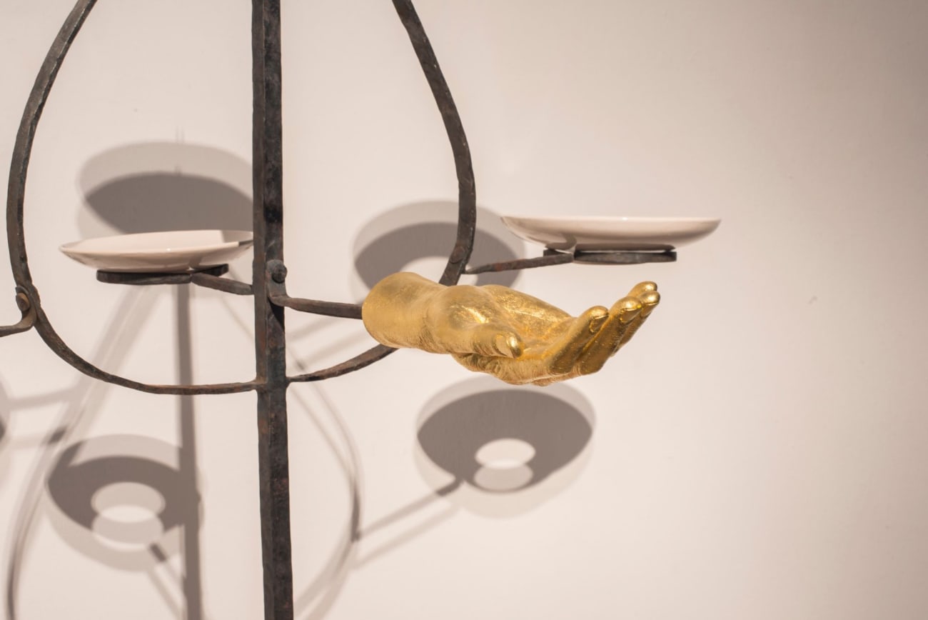 "Humble Me" Aeroplastics, 2015 Installation view with artworks by John ISAACS