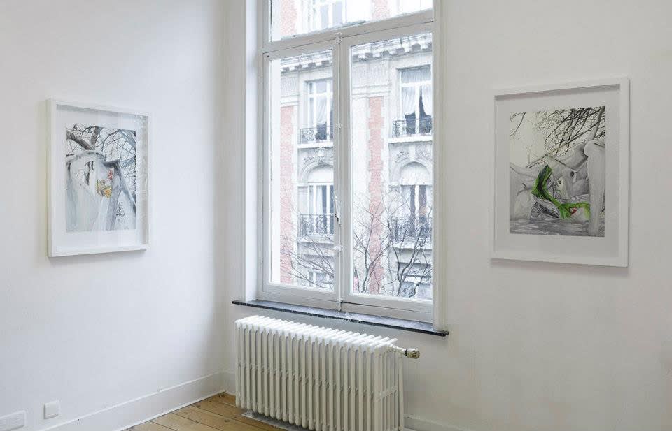 "Till Rabus - Fearless Realism": exhibition view Aeroplastics, Rue Blanche Str., Brussels, 2013.