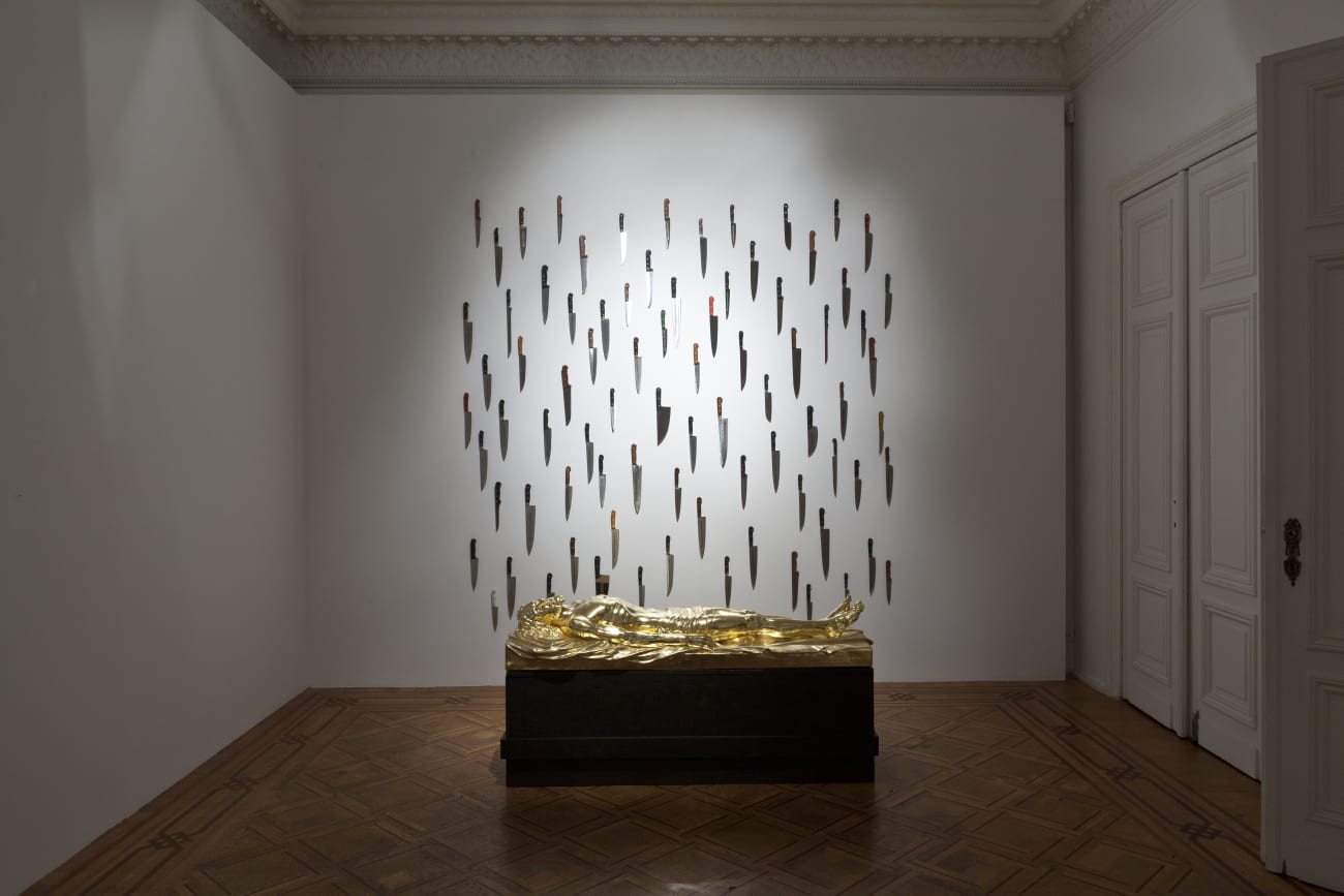 Carlos Aires 'I've got you under my skin' installation view at Aeroplastics, Rue Blanche, 2011