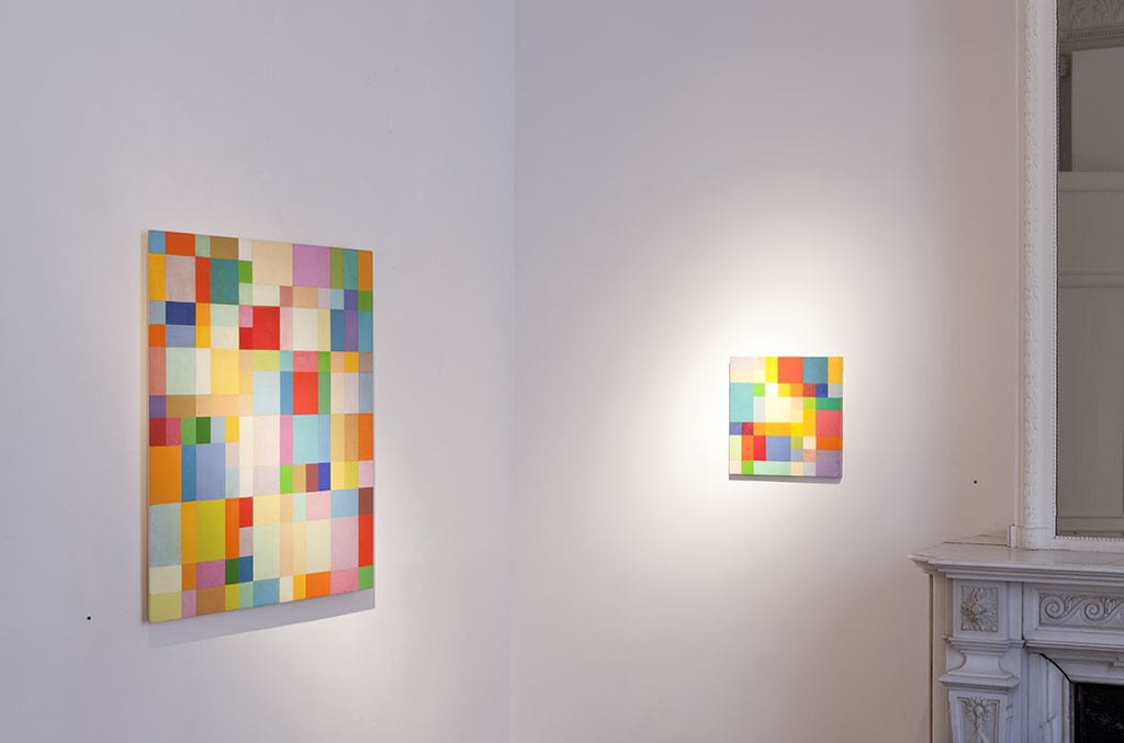 Georges Meurant 'Au coeur de la surface' (Deep Inside): exhibition view / Aeroplastics, Rue Blanche Str., Brussels, 2011 / ph: Vincent Everarts