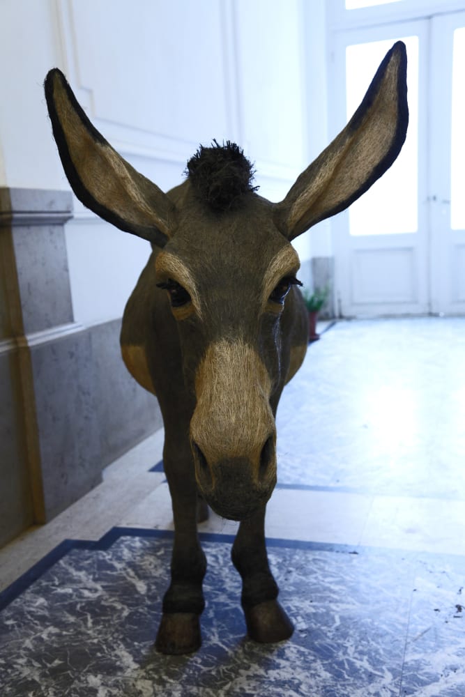 Jean-François Fourtou 'Tombée du ciel' installation view at Aeroplastics, Rue Blanche, 2011