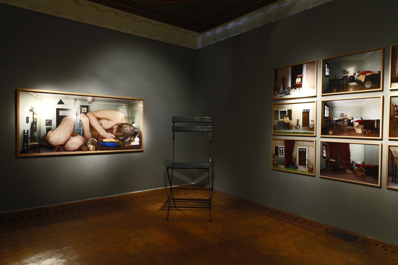 Jean-François Fourtou 'Tombée du ciel' installation view at Aeroplastics, Rue Blanche, 2011