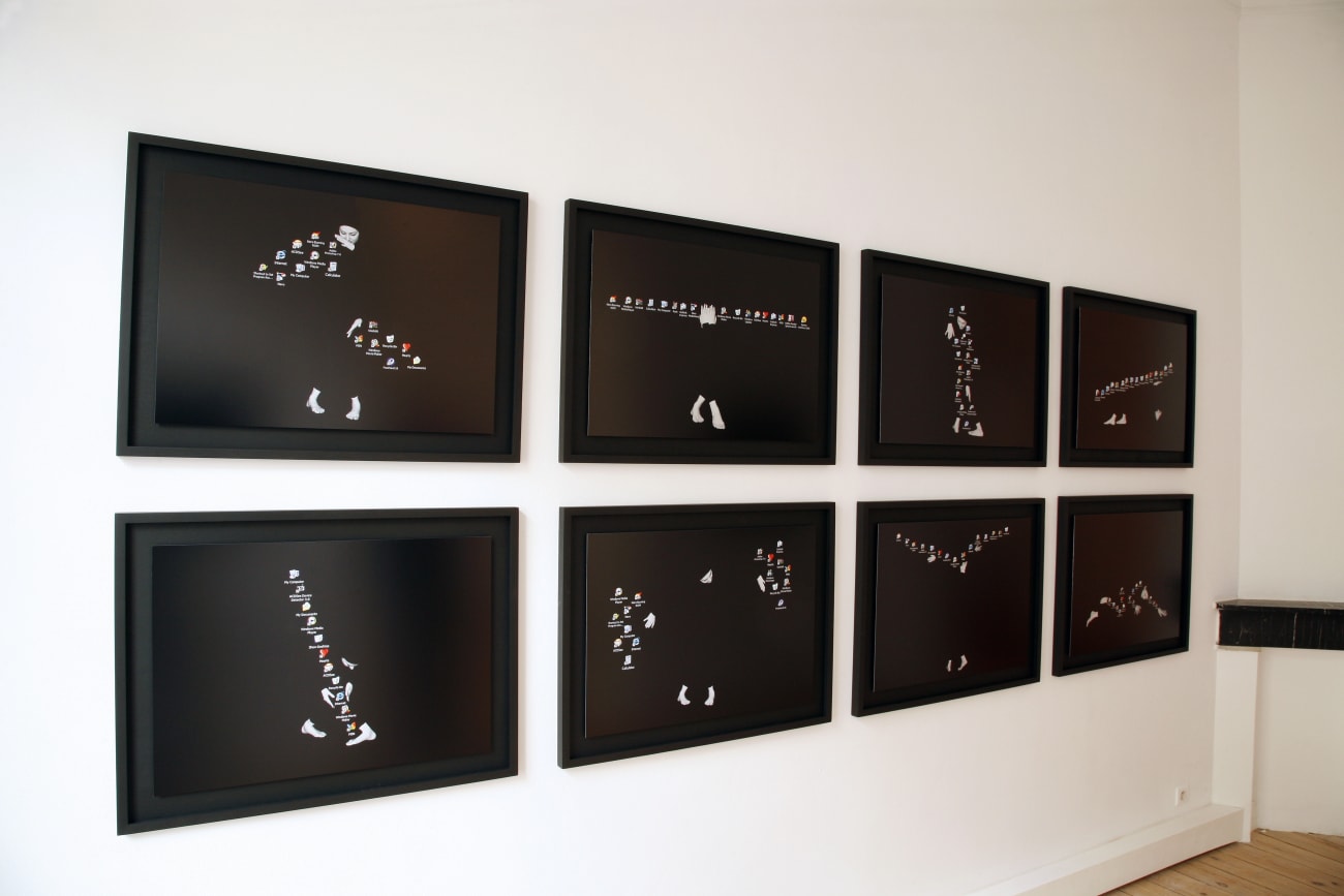 Shadi Ghadirian. A photographer from Iran installation view at Aeroplastics, Rue Blanche, 2009 ph: Vincent Everarts