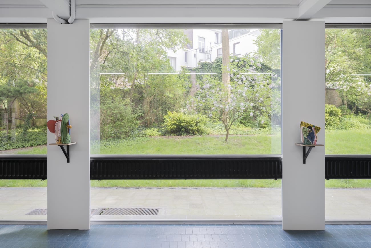 Installation view: Florentine & Alexandre LAMARCHE-OVIZE. 'Hyacinthe' Aeroplastics @ WASHINGTON186, Brussels, 2018. Ph: HV Studio.