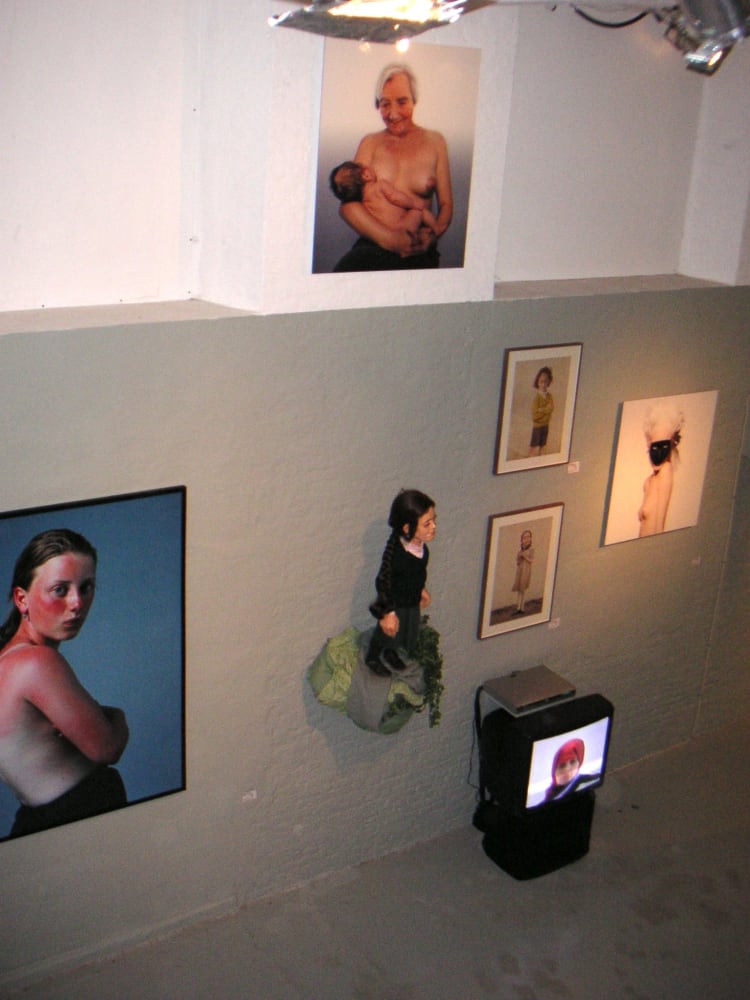 Boost in the Shell - The Pursued: exhibition view at De Bond, Bruges, 2005.