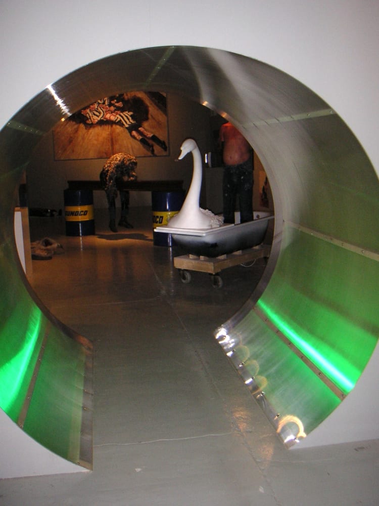 Boost in the Shell - The Pursued: exhibition view at De Bond, Bruges, 2005.
