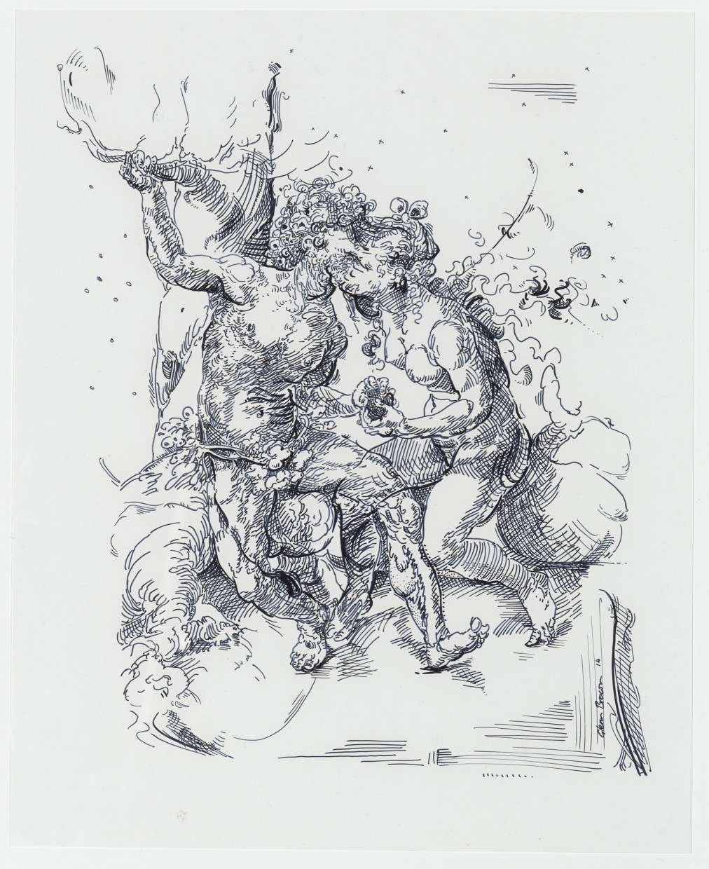 Drawing 44 (after Jordaens) Cover for Gagosian book