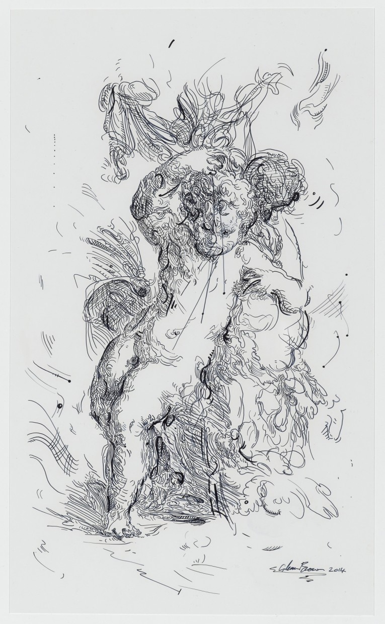 Drawing 44 (after Jordaens) Cover for Gagosian book