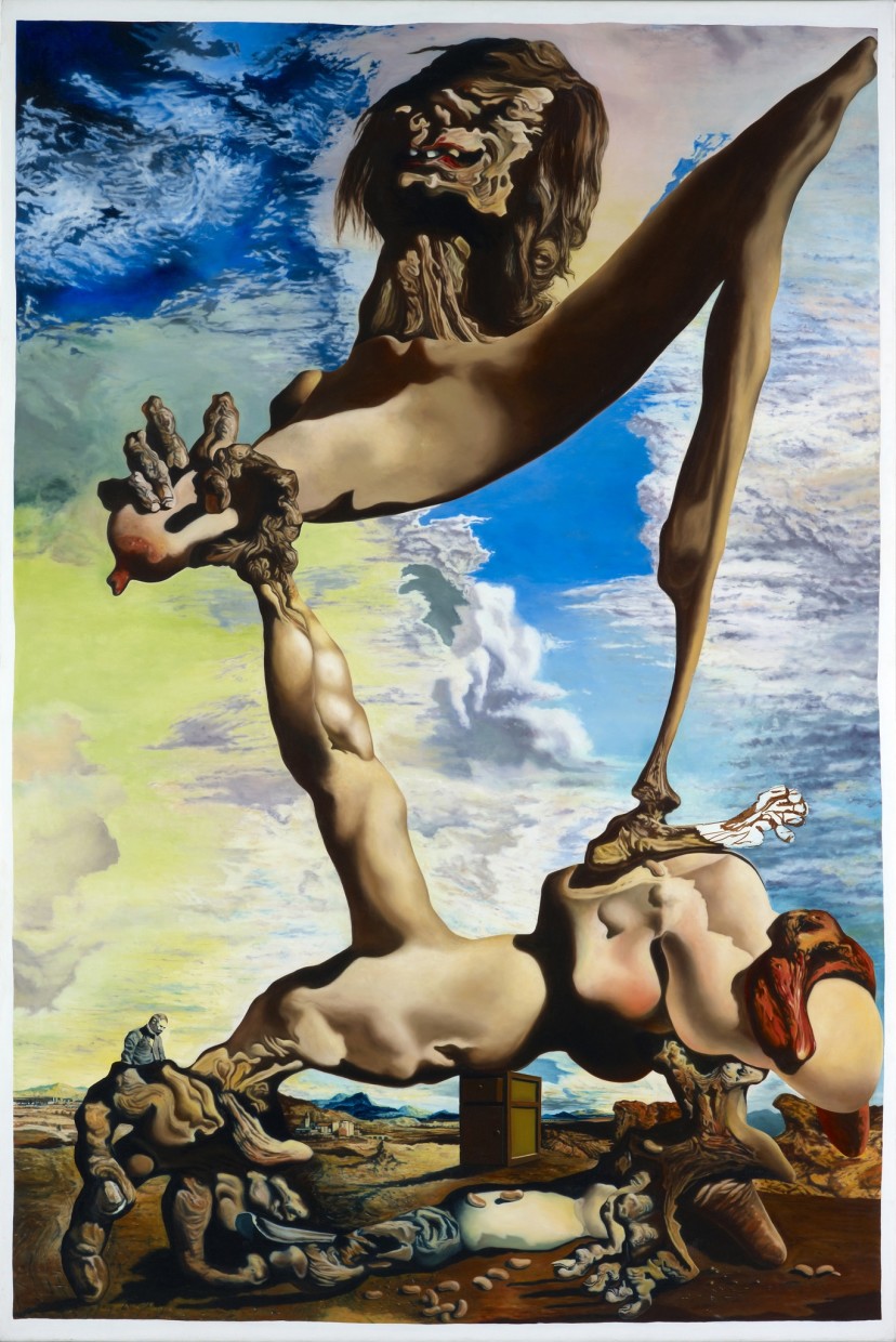 Dalí-Christ (after ‘Soft Construction with Boiled Beans: Premonition of Civil War’ 1936 by Salvador Dalí)