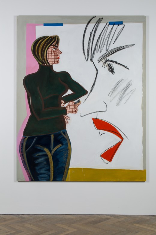 Ella Kruglyanskaya, Artist Drawing a Face in Profile, 2015