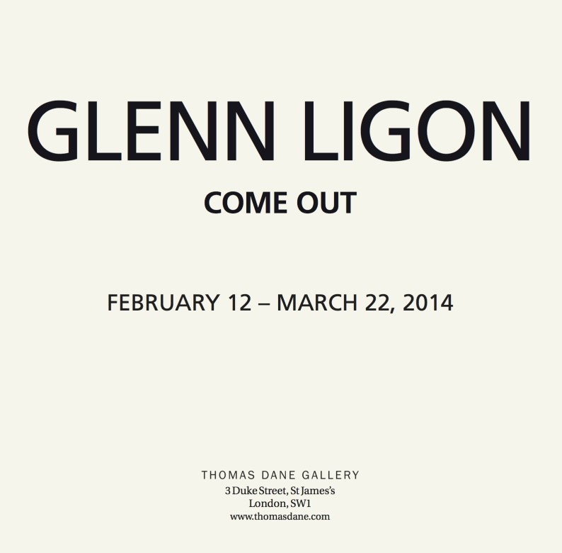 Glenn Ligon: Come Out