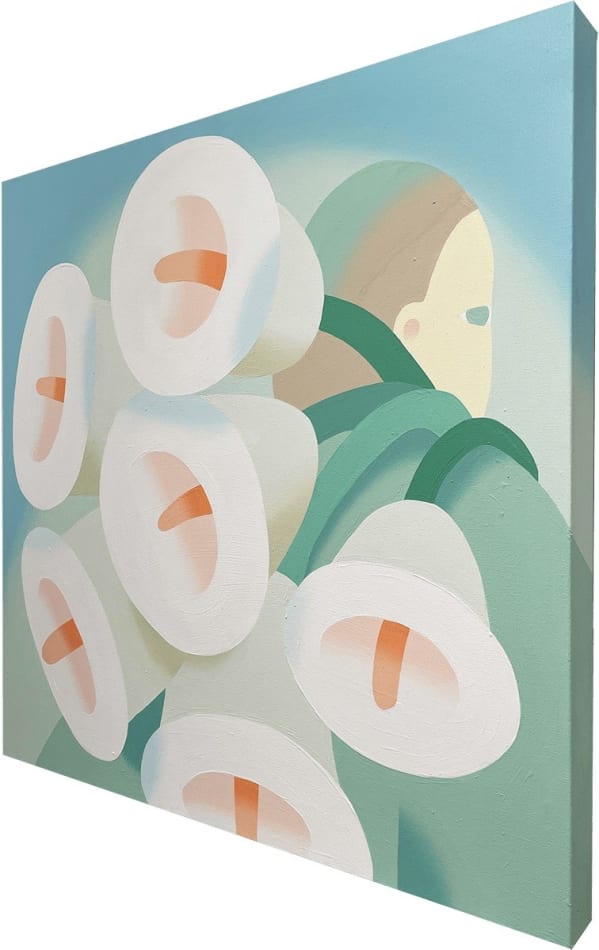 side view of painting