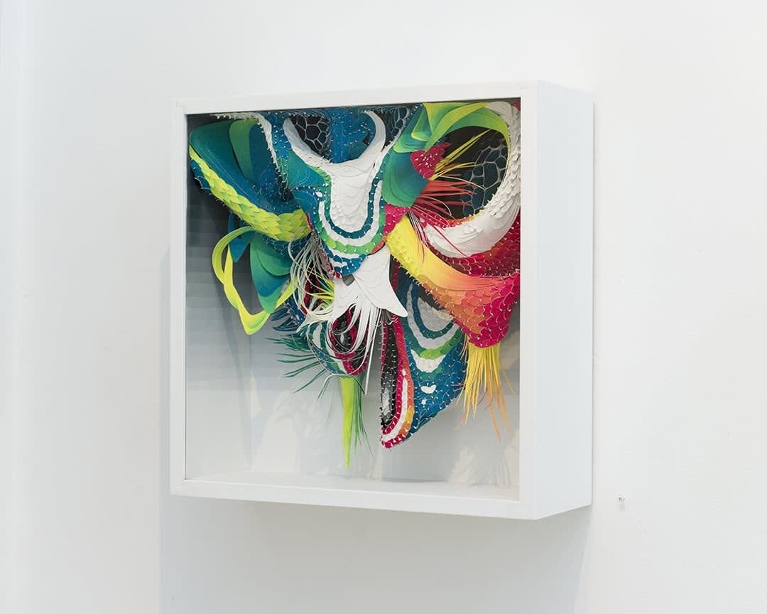 Crystal Wagner colorful paper sculpture