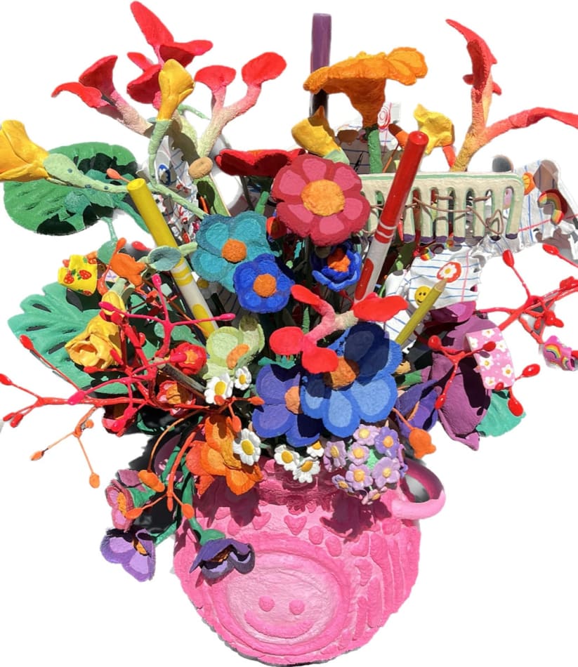 top view of vase