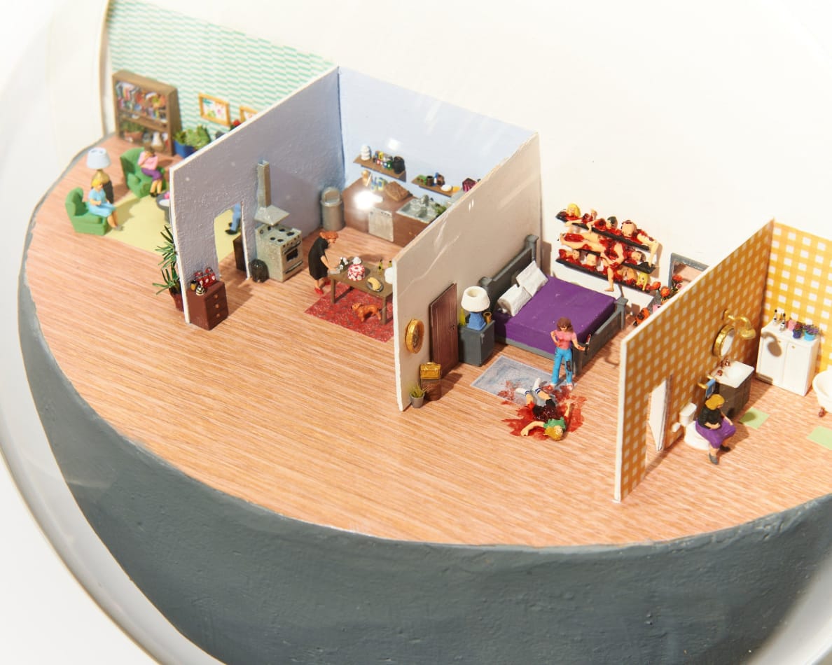 Abigail Goldman's sculpture of four rooms