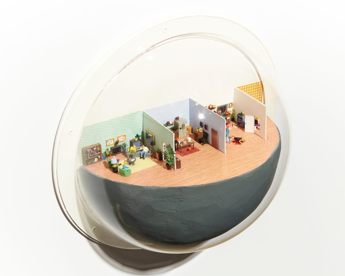 Abigail Goldman's sculpture of four rooms