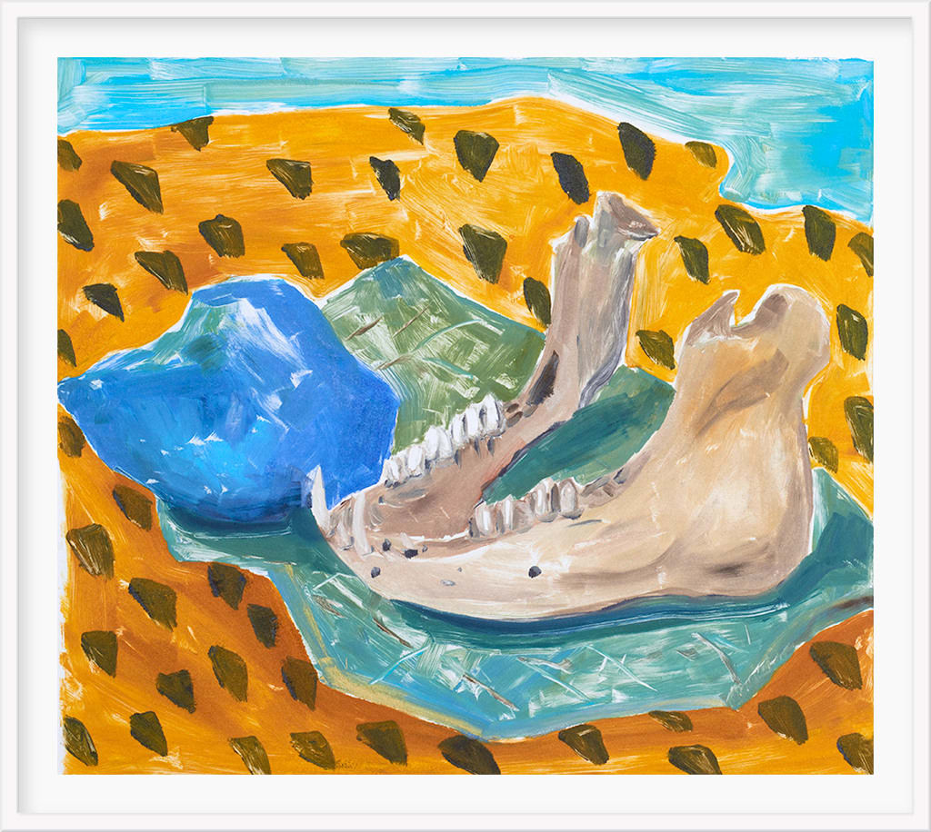 Anna Valdez, Jawbone with Blue Stone, 2019
