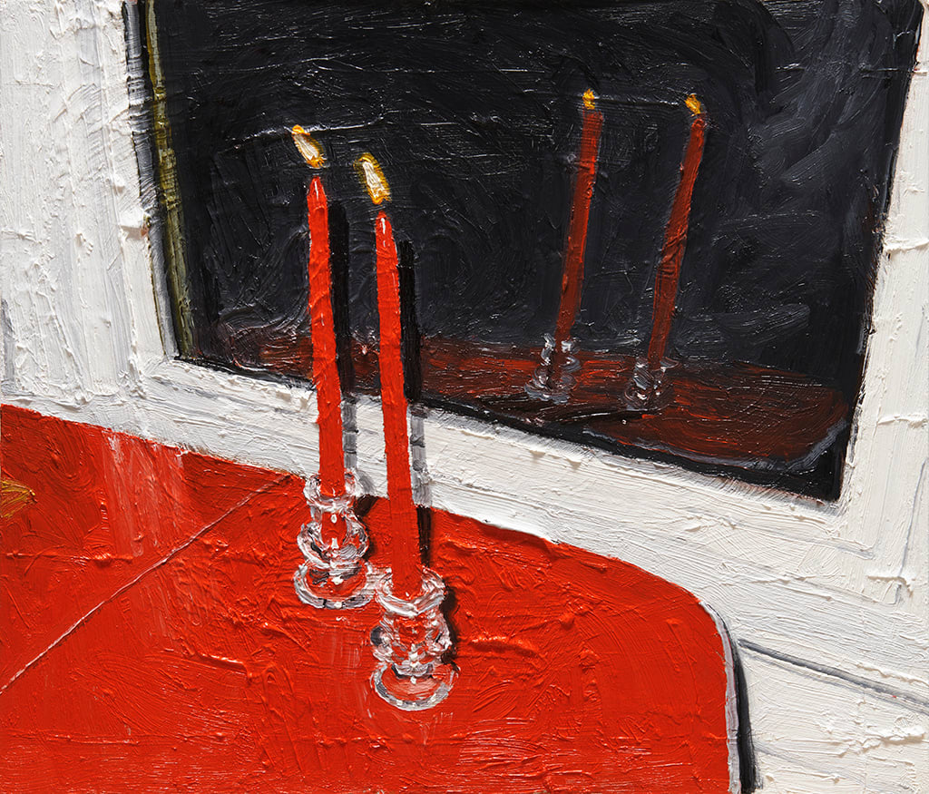Emilio Villalba, Two Candles, 2021