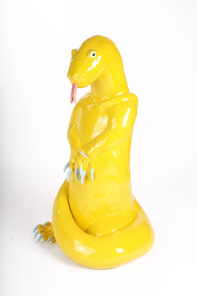 Lorien Stern, Albino Komodo Dragon, 2020