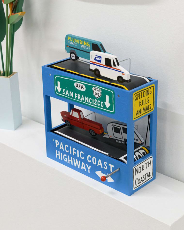 Installation view of the CA-1 diorama by We Are Out of Office