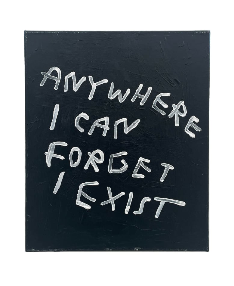 Painting of the words 