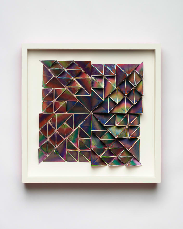 Sean Newport abstract colorful wall sculpture